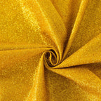 Polyester 72"x72" Table Overlay Square Tablecloth Gold - Glitter Sparkle Design for Classy Celebrations - Bell Racket Store