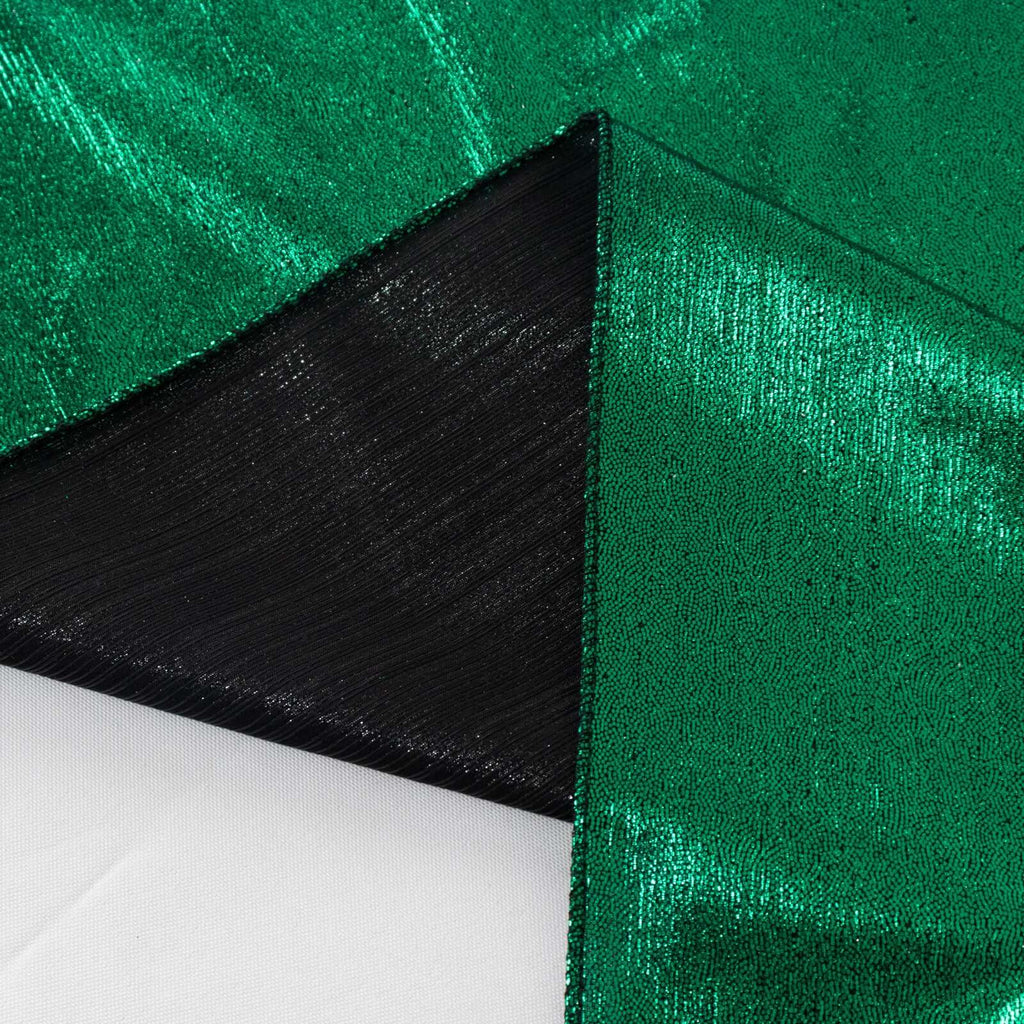 Polyester 72"x72" Table Overlay Square Tablecloth Hunter Emerald Green - Sequin Dots Wrinkle - Free Table Cover - Bell Racket Store