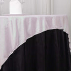 Polyester 72"x72" Table Overlay Square Tablecloth Iridescent - Glitter Sparkle Table Topper - Bell Racket Store