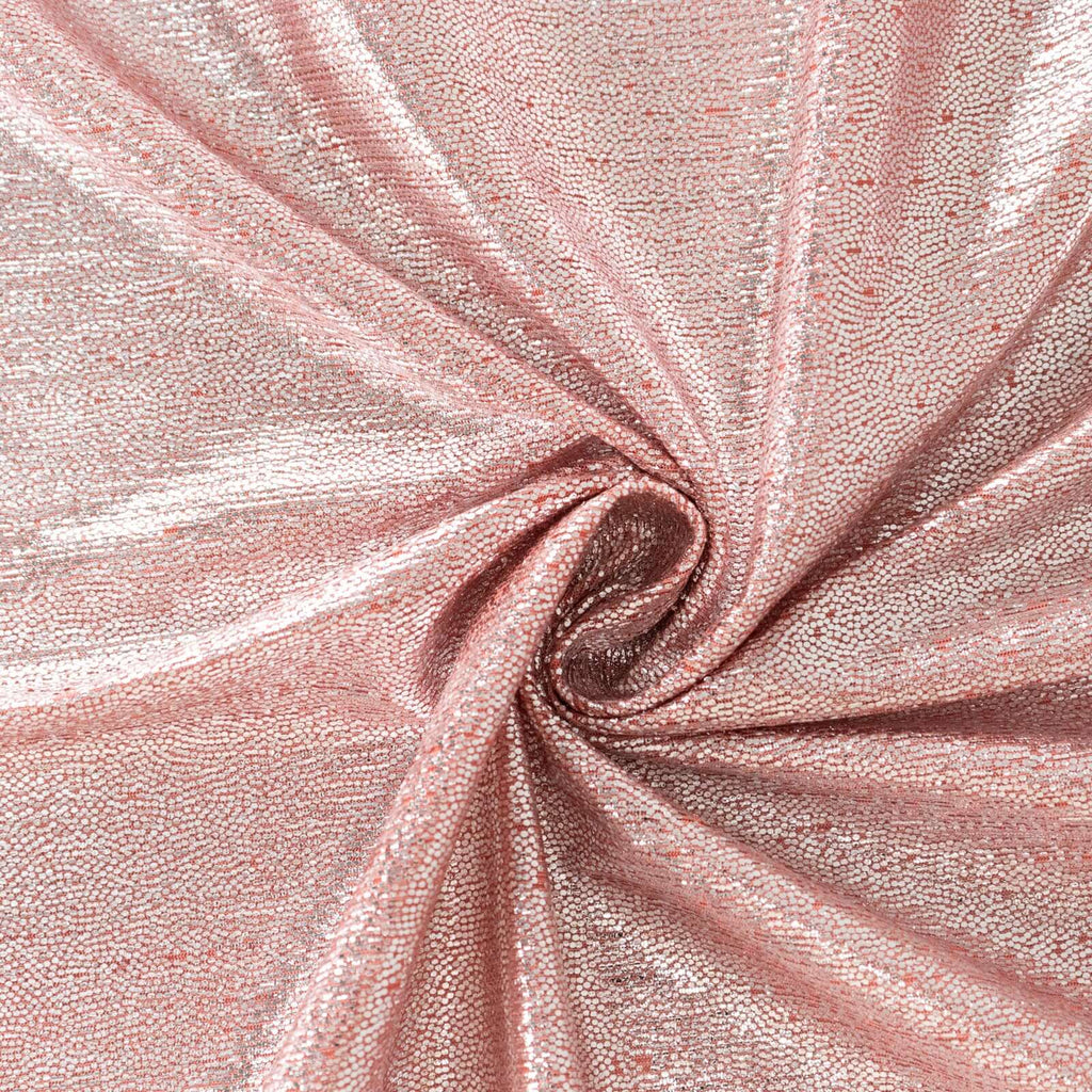 Polyester 72"x72" Table Overlay Square Tablecloth Rose Gold - Sequin Dots Wrinkle - Free Table Cover - Bell Racket Store