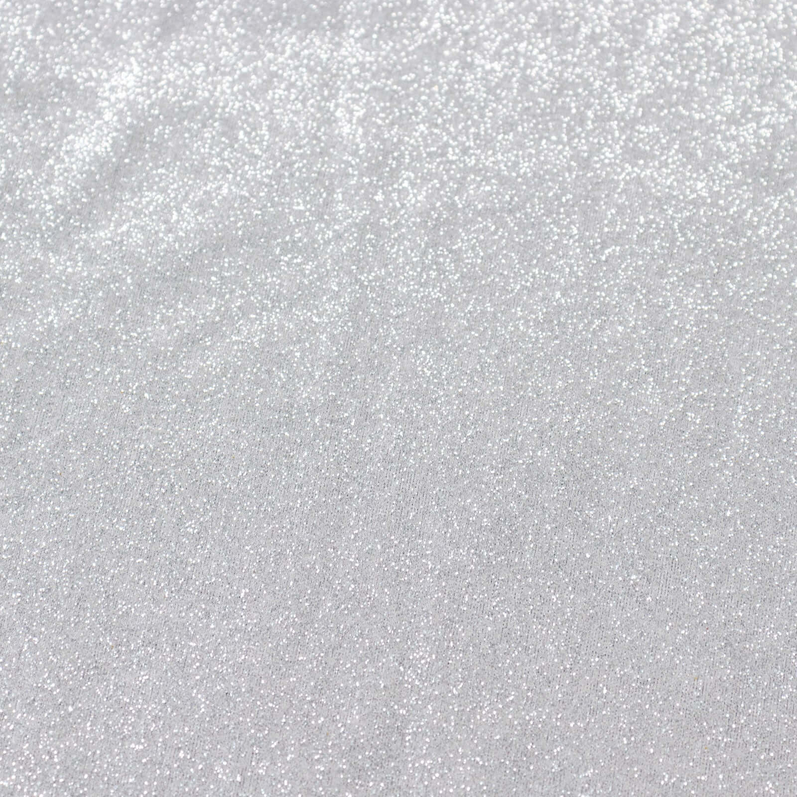 Polyester 72"x72" Table Overlay Square Tablecloth Silver - Glitter Sparkle Table Topper - Bell Racket Store