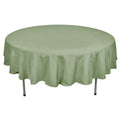 Polyester 90" Round Tablecloth Dusty Sage Green - Stain & Wrinkle-Resistant Table Cover