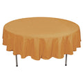Polyester 90" Round Tablecloth Gold - Stain and Wrinkle-Resistant Table Cover for Party & Gatherings