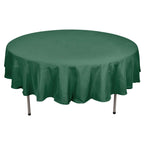 Polyester 90" Round Tablecloth Hunter Emerald Green - Stain & Wrinkle - Resistant Table Cover - Bell Racket Store