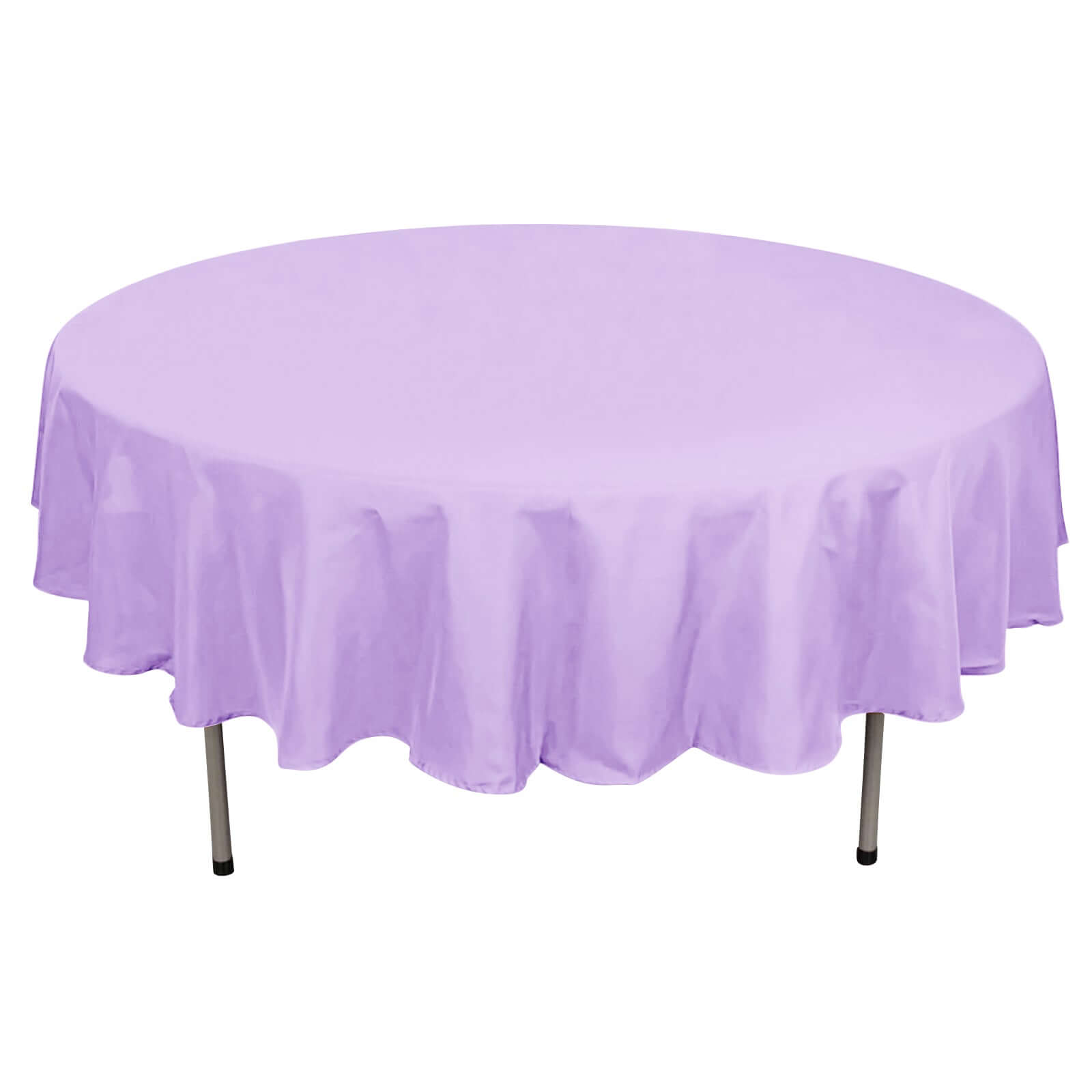 Polyester 90" Round Tablecloth Lavender Lilac - Stain & Wrinkle-Resistant Table Cover