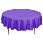 Polyester 90" Round Tablecloth Purple - Stain & Wrinkle-Resistant Table Cover