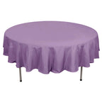 Polyester 90" Round Tablecloth Violet Amethyst - Stain & Wrinkle-Resistant Table Cover