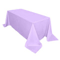 Polyester 90"x132" Rectangle Tablecloth Lavender Lilac - Seamless Wrinkle-Resistant Table Cover