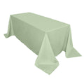Polyester 90"x132" Rectangle Tablecloth Sage Green - Seamless Wrinkle-Resistant Table Cover