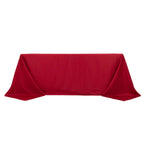 Polyester 90"x132" Rectangle Tablecloth Wine - Seamless Wrinkle - Resistant Table Cover - Bell Racket Store