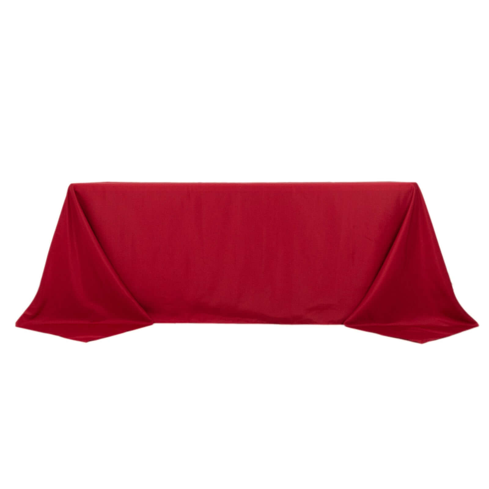 Polyester 90"x132" Rectangle Tablecloth Wine - Seamless Wrinkle - Resistant Table Cover - Bell Racket Store