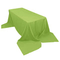 Polyester 90"x156" Rectangle Tablecloth Apple Green - Seamless Wrinkle-Resistant Table Cover