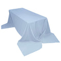 Polyester 90"x156" Rectangle Tablecloth Dusty Blue - Seamless Wrinkle-Resistant Table Cover