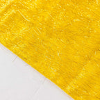 Polyester 90"x156" Rectangle Tablecloth Gold Metallic Fringe Shag Tinsel Design Table Cover for Events Decor - Bell Racket Store