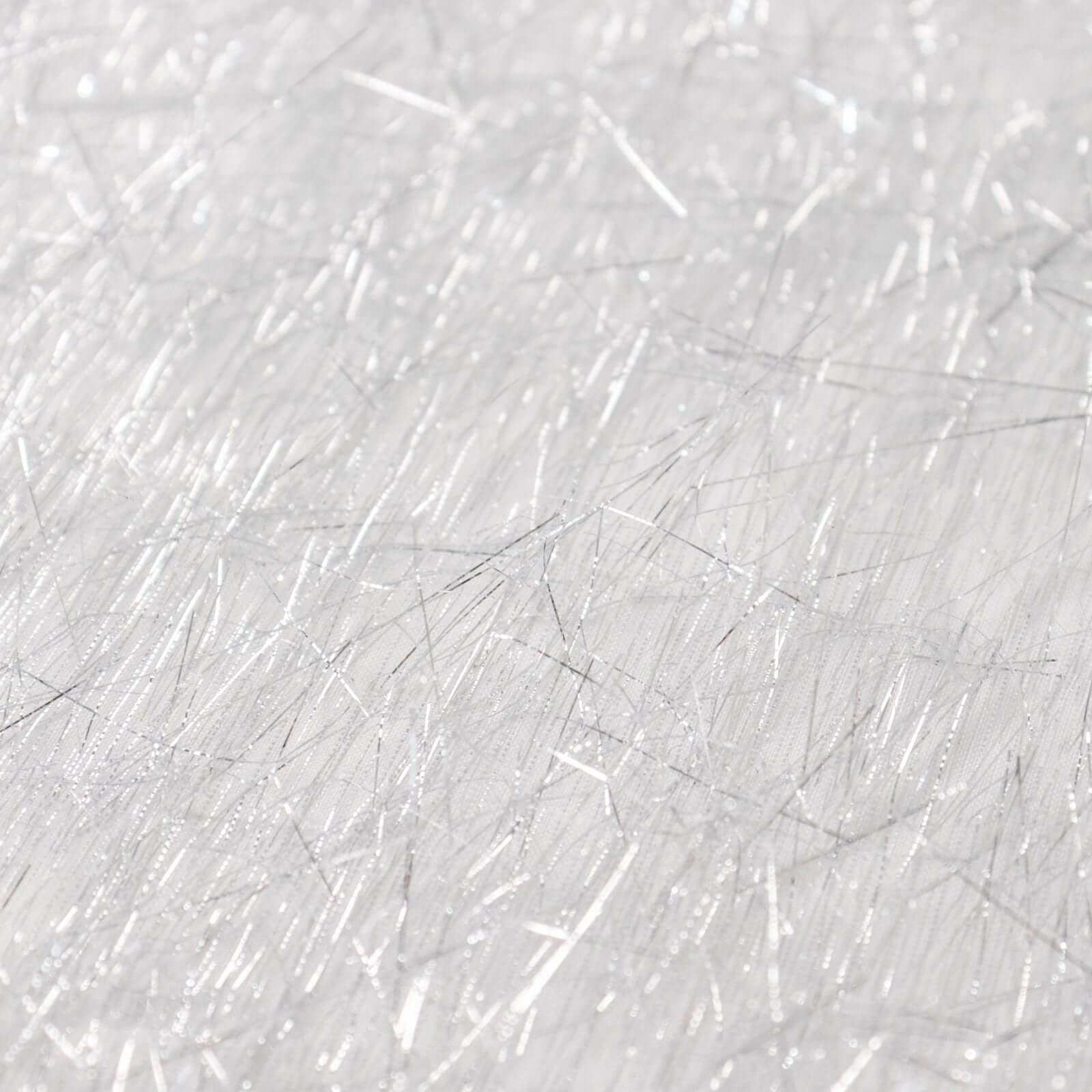 Polyester 90"x156" Rectangle Tablecloth Silver Metallic Fringe Shag Tinsel Table Cover - Bell Racket Store