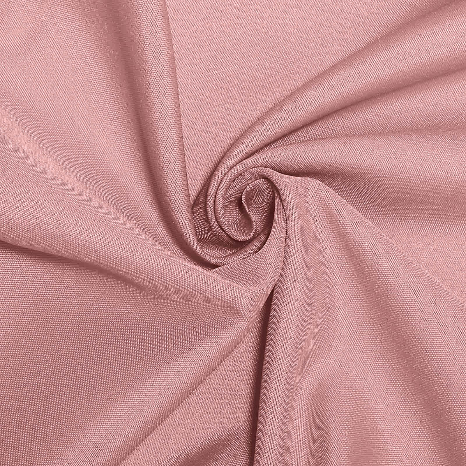 Polyester 90"x90" Table Overlay Square Tablecloth Dusty Rose - Wrinkle - Resistant & Durable Table Cover - Bell Racket Store