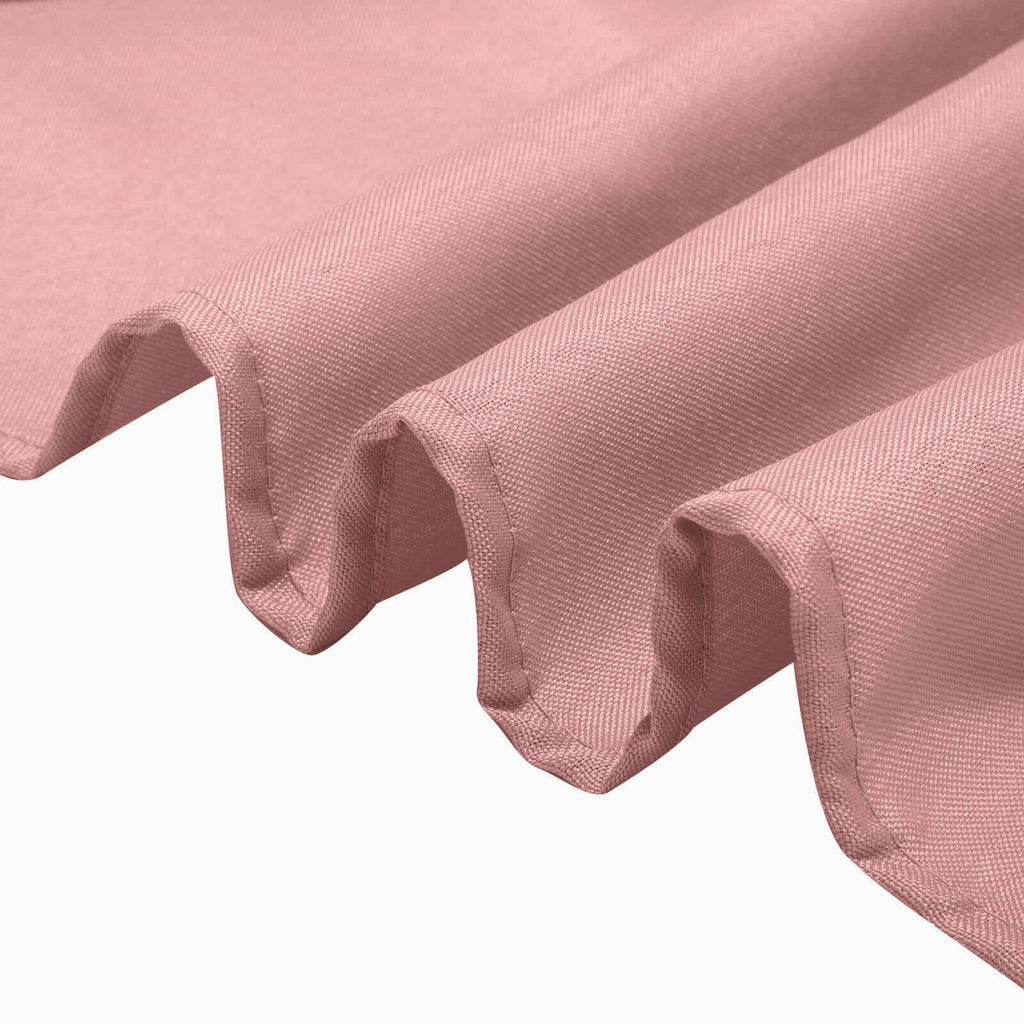 Polyester 90"x90" Table Overlay Square Tablecloth Dusty Rose - Wrinkle - Resistant & Durable Table Cover - Bell Racket Store