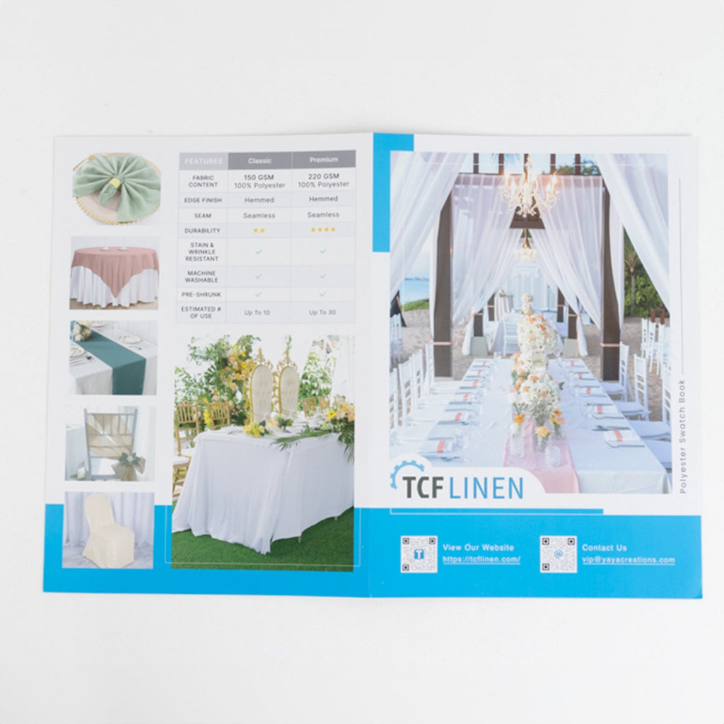 Polyester Fabric Sample Book - 35 Colors, High - Quality Swatches for Upholstery, Sewing and Craft Projects - Bell Racket Store