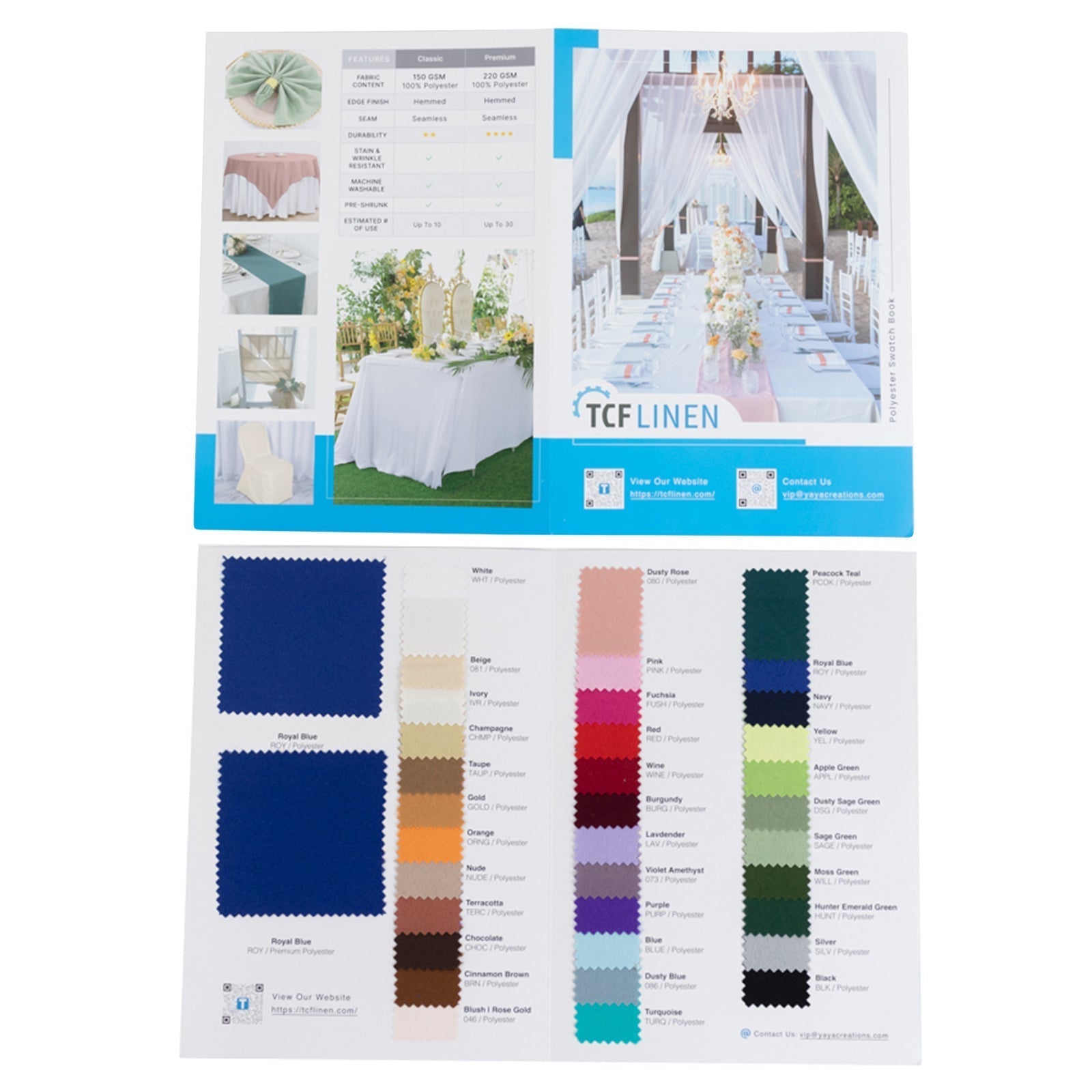 Polyester Fabric Sample Book - 35 Colors, High - Quality Swatches for Upholstery, Sewing and Craft Projects - Bell Racket Store
