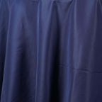 Polyester 108" Round Tablecloth Navy Blue - Wrinkle-Resistant Table Cover