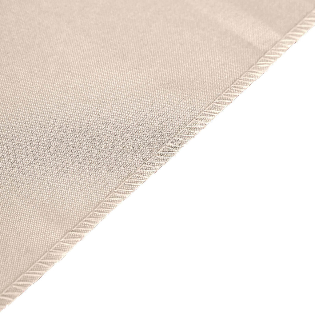Polyester 12"x108" Table Runner Nude - Durable & Wrinkle-Resistant Table Decor