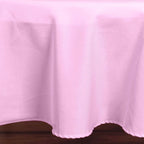 Polyester 90" Round Tablecloth Pink - Stain & Wrinkle-Resistant Table Cover