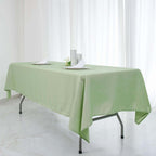 Polyester 60"x126" Rectangle Tablecloth Sage Green - Wrinkle-Resistant Table Cover