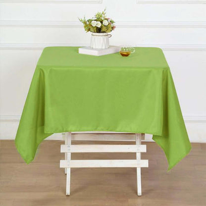 Polyester Square 54"x54" Tablecloth Apple Green - Wrinkle - Resistant & Durable Table Cover - NestOCart