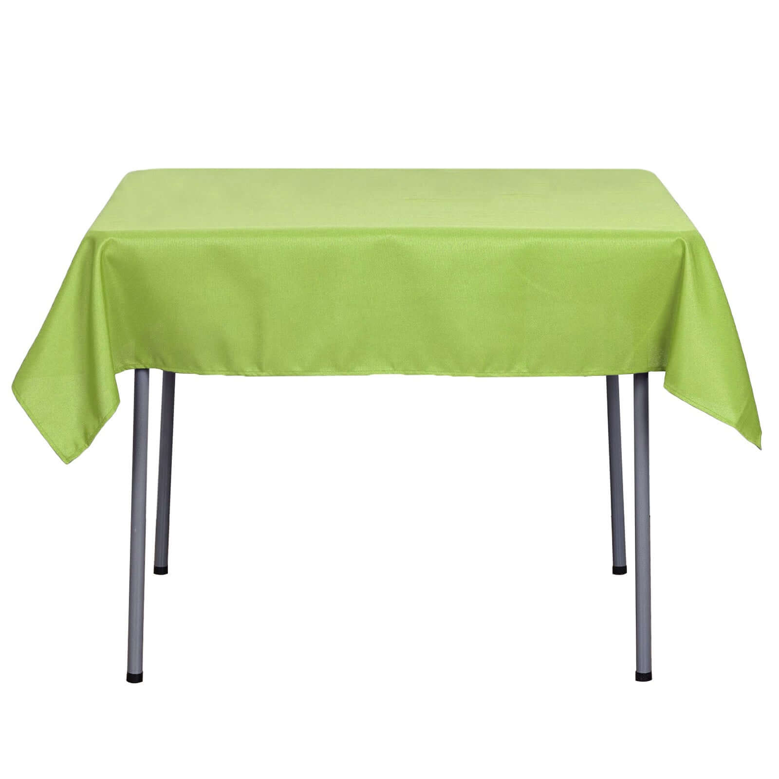 Polyester Square 54"x54" Tablecloth Apple Green - Wrinkle - Resistant & Durable Table Cover - NestOCart