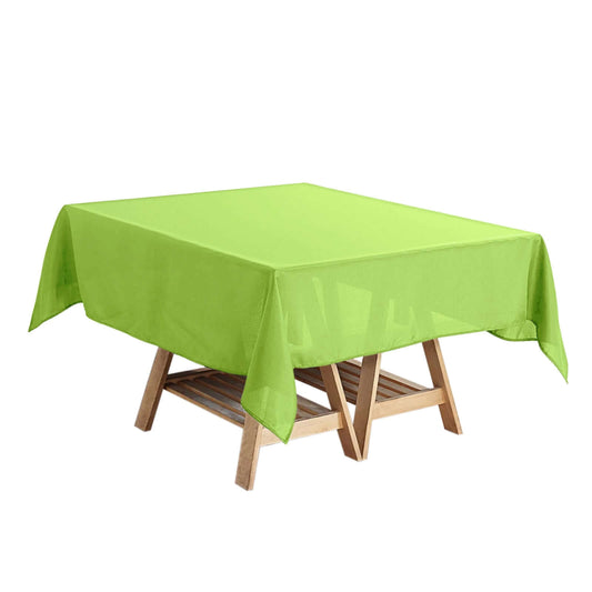 Polyester Square 54"x54" Tablecloth Apple Green - Wrinkle - Resistant & Durable Table Cover - NestOCart