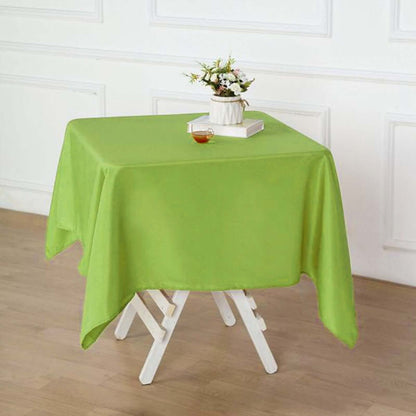 Polyester Square 54"x54" Tablecloth Apple Green - Wrinkle - Resistant & Durable Table Cover - NestOCart