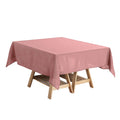 Polyester Square 54"x54" Tablecloth Dusty Rose - Wrinkle-Resistant & Durable Table Cover