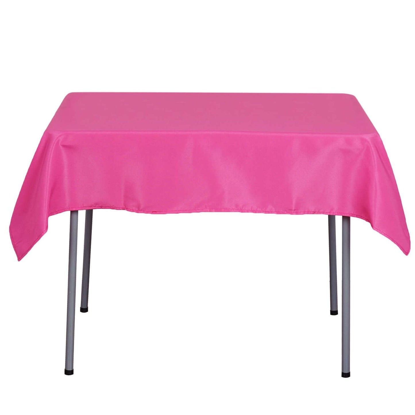 Polyester Square 54"x54" Tablecloth Fuchsia - Wrinkle - Resistant & Durable Table Cover - NestOCart