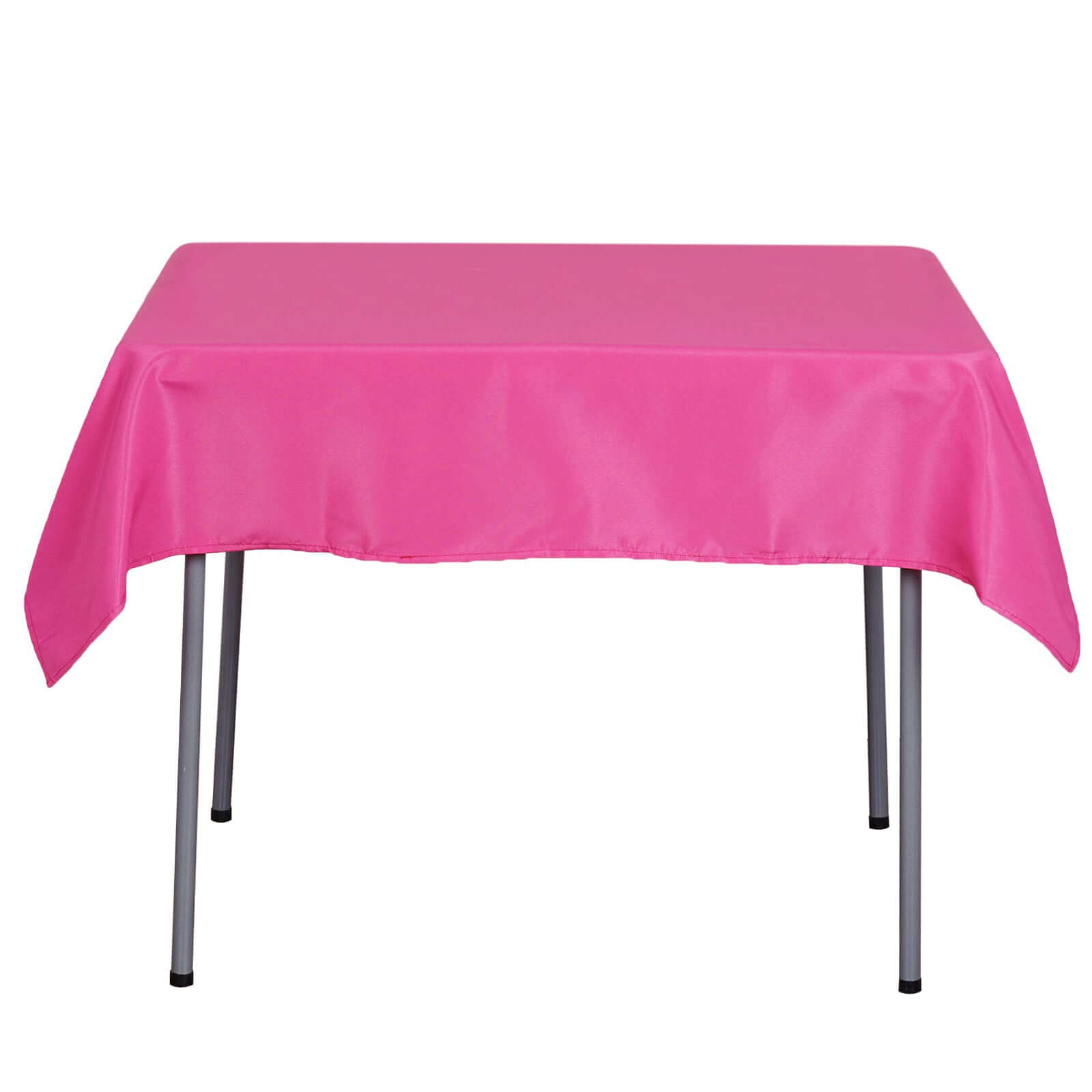 Polyester Square 54"x54" Tablecloth Fuchsia - Wrinkle - Resistant & Durable Table Cover - NestOCart