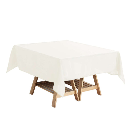Polyester Square 54"x54" Tablecloth Ivory - Wrinkle - Resistant & Durable Table Cover - NestOCart