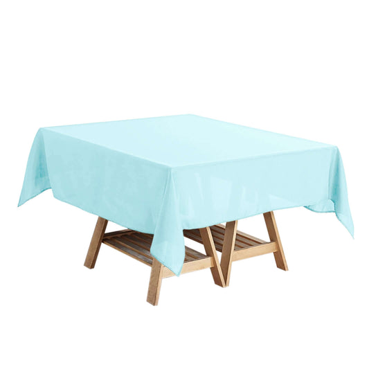 Polyester Square 54"x54" Tablecloth Light Blue - Wrinkle - Resistant & Durable Table Cover - NestOCart