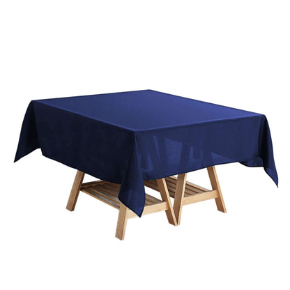 Polyester Square 54"x54" Tablecloth Navy Blue - Wrinkle - Resistant & Durable Table Cover - NestOCart