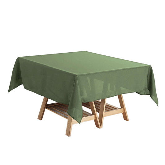 Polyester Square 54"x54" Tablecloth Olive Green - Wrinkle - Resistant & Durable Table Cover - NestOCart