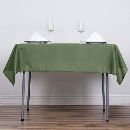 Polyester Square 54"x54" Tablecloth Olive Green - Wrinkle - Resistant & Durable Table Cover - NestOCart