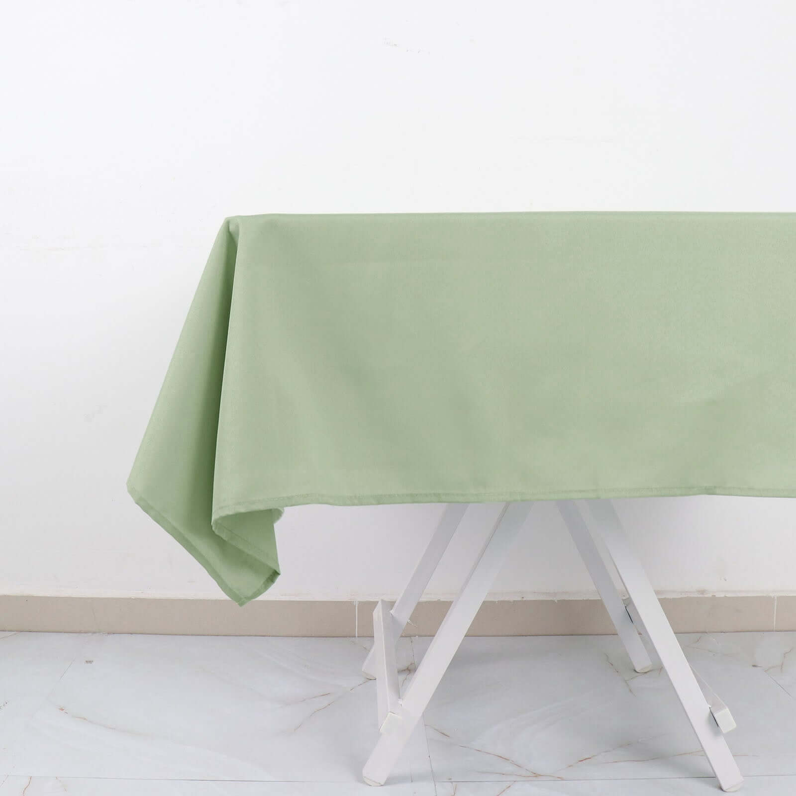 Polyester Square 54"x54" Tablecloth Sage Green - Wrinkle - Resistant & Durable Table Cover - Bell Racket Store