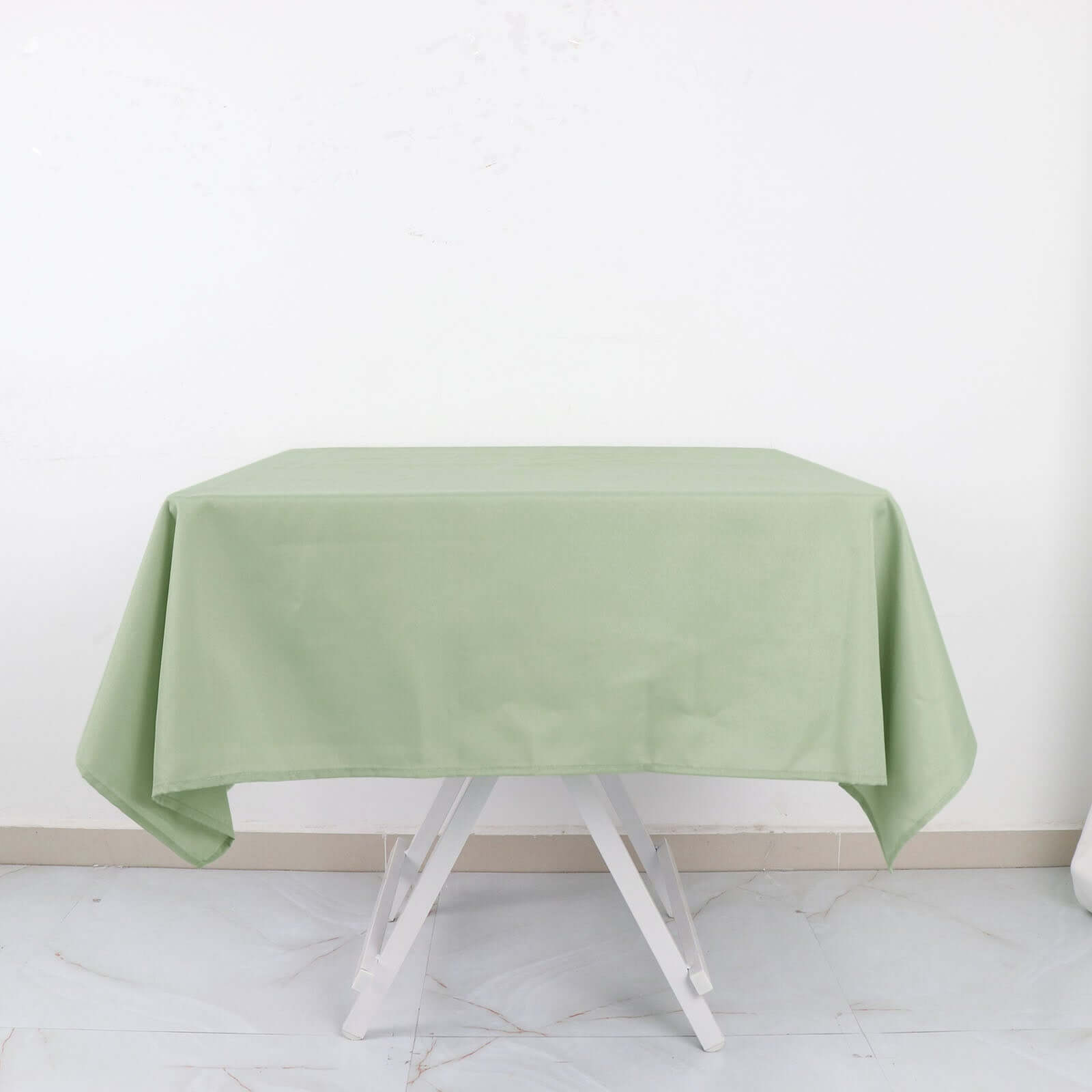 Polyester Square 54"x54" Tablecloth Sage Green - Wrinkle - Resistant & Durable Table Cover - Bell Racket Store