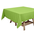 Polyester Square 70"x70" Tablecloth Apple Green - Wrinkle-Resistant & Durable Table Cover