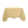 Polyester Square 90"x90" Tablecloth Champagne - Wrinkle-Resistant & Durable Table Cover