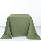 Polyester Square 90"x90" Tablecloth Dusty Sage Green - Wrinkle - Resistant & Durable Table Cover - Bell Racket Store