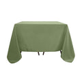 Polyester Square 90"x90" Tablecloth Dusty Sage Green - Wrinkle - Resistant & Durable Table Cover - Bell Racket Store