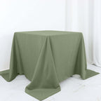 Polyester Square 90"x90" Tablecloth Dusty Sage Green - Wrinkle - Resistant & Durable Table Cover - Bell Racket Store