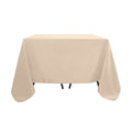 Polyester Square 90"x90" Tablecloth Nude - Wrinkle-Resistant & Durable Table Cover