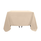 Polyester Square 90"x90" Tablecloth Nude - Wrinkle-Resistant & Durable Table Cover