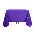 Polyester Square 90"x90" Tablecloth Purple - Wrinkle-Resistant & Durable Table Cover