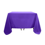 Polyester Square 90"x90" Tablecloth Purple - Wrinkle-Resistant & Durable Table Cover